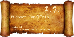 Puchner Tanázia névjegykártya